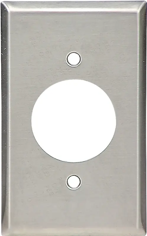 Hassle-Free Returns WALL PLATE RND HOLE 1G SS 1PK