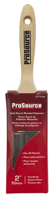 New Release ProSource OR 11601 0200 Paint Brush, 2 in W, Flat Brush, Polyester Bristle