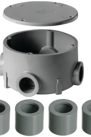 Big Sale Carlon E970CDE-CTN Junction Box, 4-Knockout, 1/2 in Knockout, PVC, Ceiling, Wall