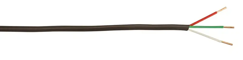 CCI 552030507 Thermostat Wire, 20 AWG Wire, 3 -Conductor, Copper Conductor, Polypropylene Insulation, PVC Sheath Brand New