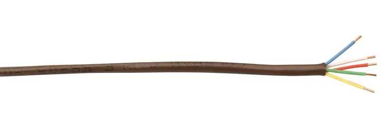 CCI 552050407 Thermostat Wire, 20 AWG Wire, 5 -Conductor, Copper Conductor, Polypropylene Insulation, PVC Sheath Grab Now