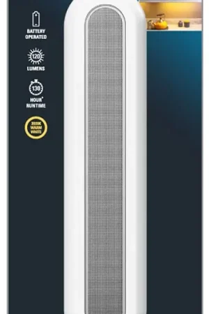 Limited Time Westek BL-BUTN-W Compact Bar Light, AA Battery, LED Lamp, 120 Lumens, 3000 K Color Temp, White