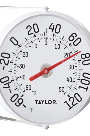 Taylor 5159 Thermometer, Analog, Celsius, Fahrenheit Temperature Sensor, -50 to 50 deg C, -60 to 120 deg F Special Discount