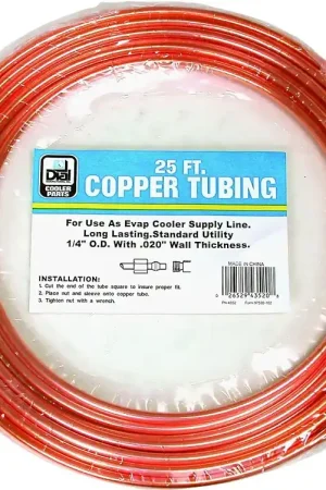 Affordable Dial 4352 Cooler Tubing, 25 ft L Dimensions, Copper, For: Evaporative Cooler Purge Systems