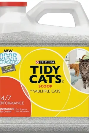 Affordable Tidy Cats 7023011614 Cat Litter, 14 lb Capacity, Gray/Tan, Granular Jug
