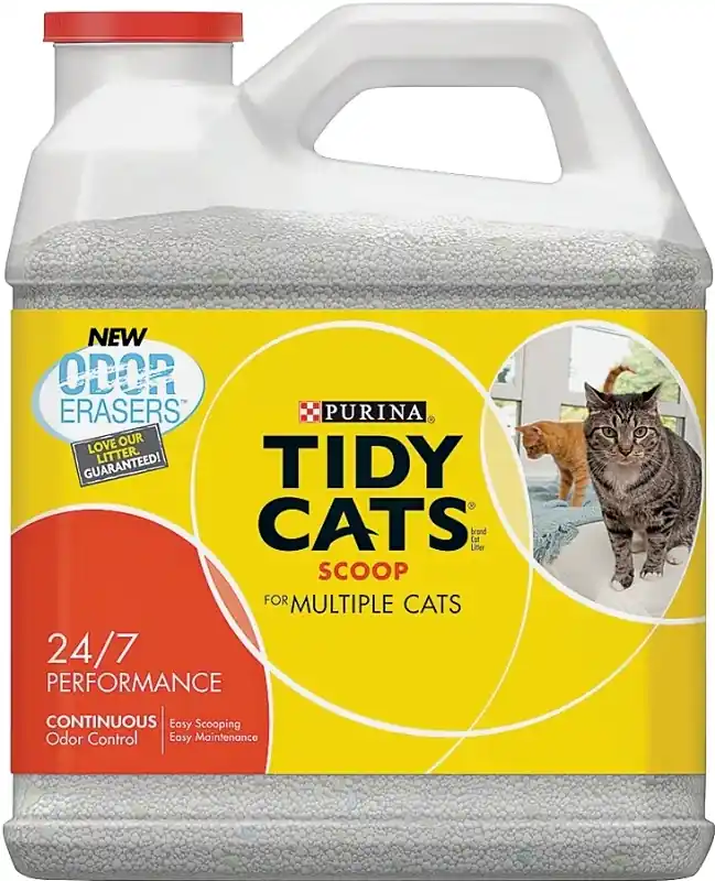 Affordable Tidy Cats 7023011614 Cat Litter, 14 lb Capacity, Gray/Tan, Granular Jug