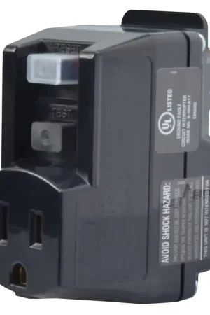 CCI 2762 GFCI Surge Protector, 120 V, 15 A, 1 -Outlet, Black/Yellow Get Yours
