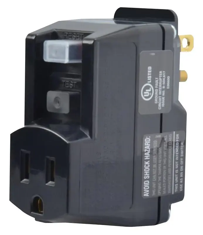 CCI 2762 GFCI Surge Protector, 120 V, 15 A, 1 -Outlet, Black/Yellow Get Yours