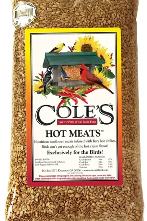 Cole's Hot Meats HM20 Safflower Seed Wild Bird Food, 20 lb, Blended, Seed, Hot Cajun, Bag, Pack of 2 Place Order