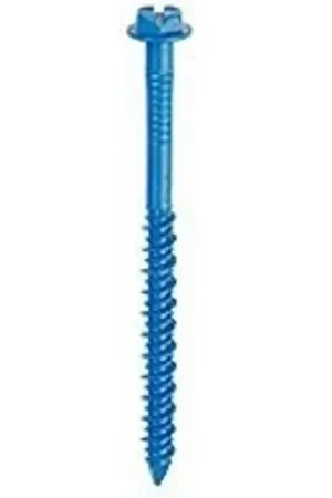 Special Discount Tapcon 24340 Screw Anchor, 3-3/4 in L, Hex Drive, Steel, Climaseal, 75/PK