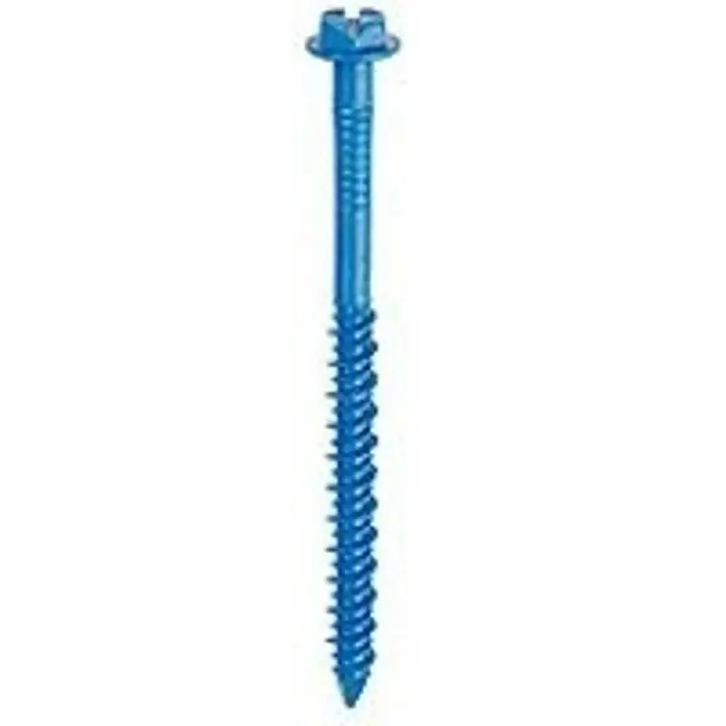 Special Discount Tapcon 24340 Screw Anchor, 3-3/4 in L, Hex Drive, Steel, Climaseal, 75/PK