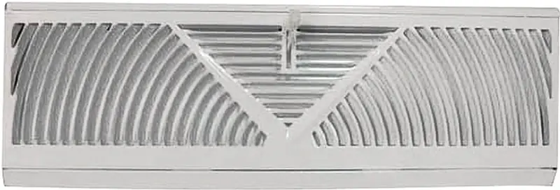 ProSource BB-15W Baseboard Register, 15 in L, 4-1/2 in W, 60 deg Air Deflection, Steel, White Flash Sale