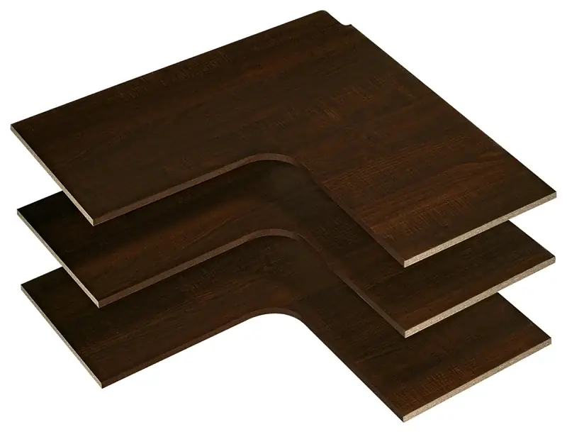 Limited Offer Easy Track RS3003-T Series Corner Shelf, Truffle, 14 in L, 29-7/8 in W