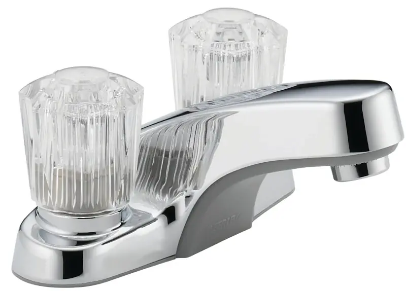 Peerless P240LF Series Bathroom Faucet, Standard Spout, Chrome Plated, 1 in Plate Size, 4 in, 1.2 gpm, 2-Faucet Handle Low Price