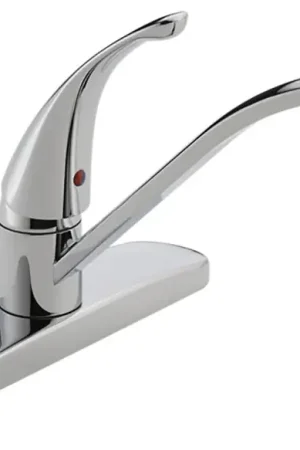 Grab Now Peerless Tunbridge P188200LF Kitchen Faucet, 1.8 gpm, Chrome, Deck Mounting, Lever Handle, Swivel Spout