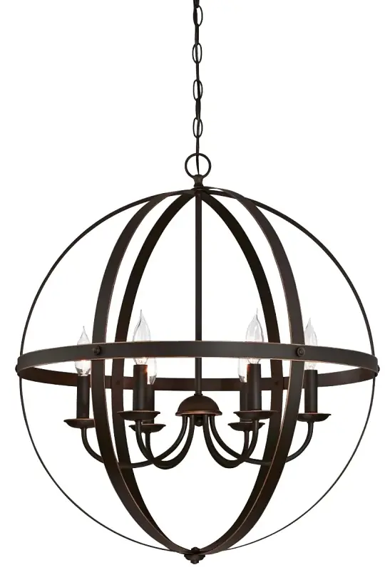 Westinghouse Stella Mira Series 6328200 Chandelier, 120 V, 240 W, 1-Tier, 6-Lamp, LED Lamp, Metal Fixture Weekend Sale