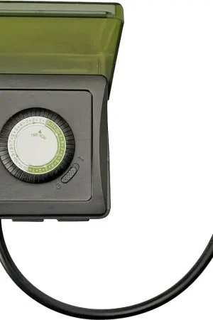Buy Direct Woods 50012 Mechanical Timer, 15 A, 125 V, 1875 W, 24 hr Time Setting, Black, 24 On/Off Cycles Per Day Cycle