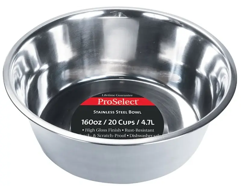 Get Yours HiLo ZW150 98/56670 Pet Feeding Dish, 5 qt Volume, Stainless Steel