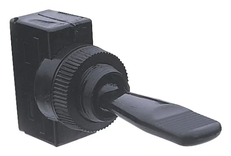 Fresh Stock Calterm 40110 Switch, 20 A, 12 VDC, Blade Terminal, Chrome Housing Material, Black