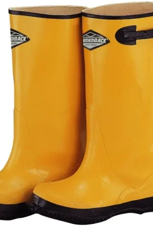 Best Price Diamondback RB001-8-C Over Shoe Boots, 8, Yellow, Rubber Upper, Slip on Boots Closure