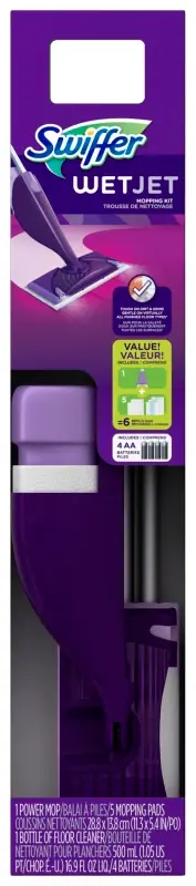Swiffer WetJet 92810 Wet Jet Kit, Synthetic Mop Head, Pack of 2 Low Price