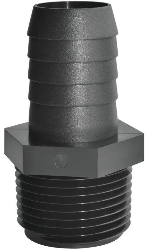 Hassle-Free Returns Green Leaf A3434P Adapter, 3/4 in, MPT x Hose Barb, Polypropylene