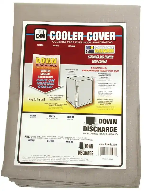 Cheap Dial 8950 Evaporative Cooler Cover, 40 in W, 40 in D, 45 in H, Polyester