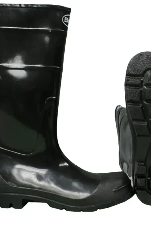 Boss 2KP2001 10 Knee Boots, Over-the-Sock, 10, Black, PVC, Plain Toe Super Sale