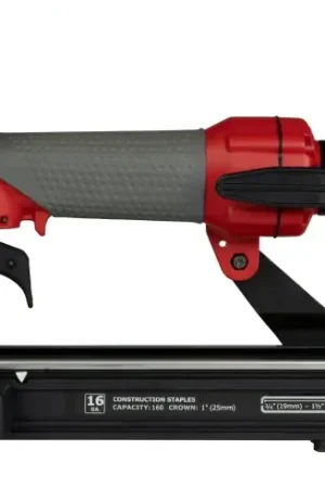 Premium Senco PS15XP Heavy Wire Stapler, 1 in W Crown, 5/8 to 1-1/2 in L Leg, Wide Crown Staple, 160 Magazine, 3.18 scfm Air