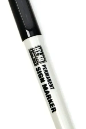Authentic Hy-Ko 40622 Permanent Sign Marker, Black, Pack of 5