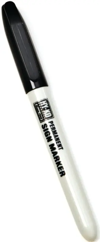Authentic Hy-Ko 40622 Permanent Sign Marker, Black, Pack of 5