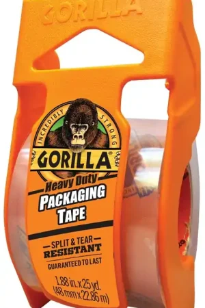 Affordable Gorilla 6034002 Packaging Tape, 25 yd L, 1.88 in W, Clear