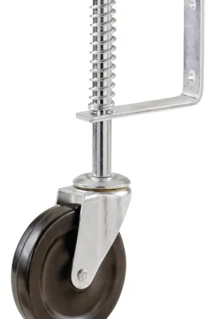 Super Sale Shepherd Hardware 9785 Swivel Gate Caster, 4 in Dia Wheel, Hard Rubber Wheel, 125 lb