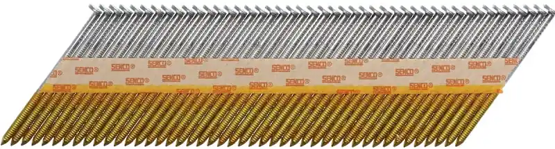 Brand New Senco HE27ASBX Collated Nail, 3 in L, Steel, Clipped Head, Ring Shank