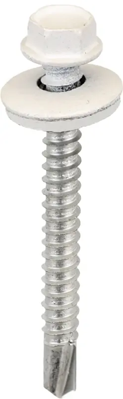 Acorn International SW-MM122W250 Screw, 2 in L, Hex Drive, Self-Drilling Point, Powder-Coated, White, 250/BAG Factory Price