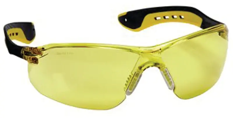 3M 47013-WV6 Safety Glasses, Anti-Fog, Anti-Scratch Lens, Black/Yellow Frame Final Sale