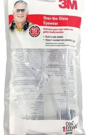 3M 47110-WV10 Eyeglass Protector, Unisex, Anti-Scratch Lens, Clear Frame, UV Protection: Yes New Release
