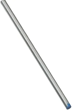 Affordable National Hardware N179-457 Threaded Rod, 1/2-13 Thread, 24 in L, A Grade, Steel, Zinc, UNC Thread
