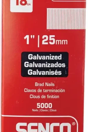 Instant Buy Senco AY13EAA Nail, 1 in L, 18, Steel, Electro-Galvanized, Brad, Slight Head, Smooth Shank