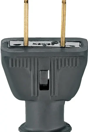 Best Price Eaton Wiring Devices 183BK-BOX Electrical Plug, Straight Blade, 21/64 in, 2-Pole, 15 A, 125 V, NEMA: NEMA 5-15, Black