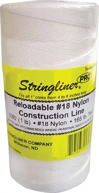 Best Price Stringliner Pro Series 35703 Construction Line, #18 Dia, 1080 ft L, 165 lb Working Load, Nylon, White