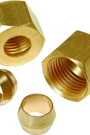 Brand New Dial 9311 Compression Sleeve and Nut, Brass, For: Evaporative Cooler Purge Systems