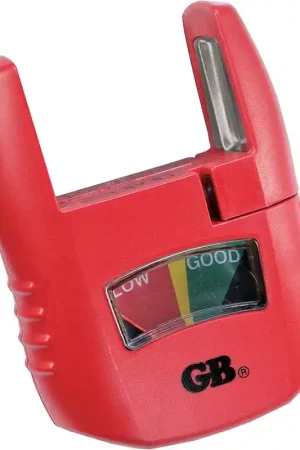 Trusted Brand Gardner Bender GBT-3502 Battery Tester, Analog Display, Red