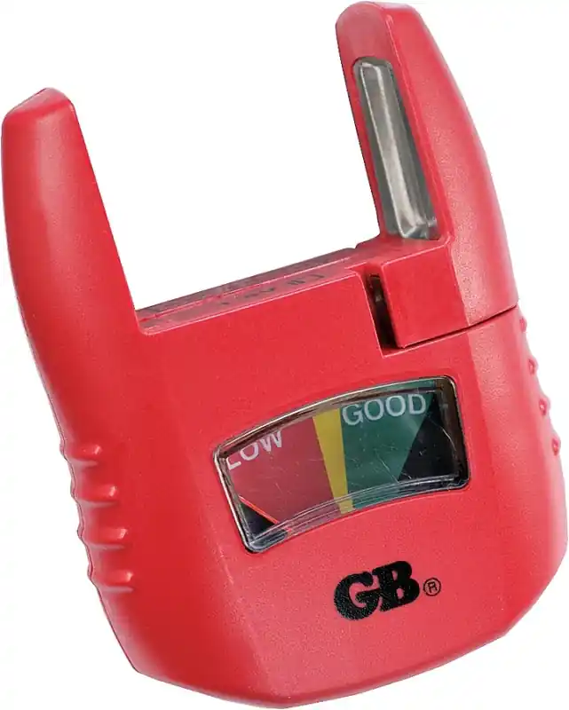 Trusted Brand Gardner Bender GBT-3502 Battery Tester, Analog Display, Red