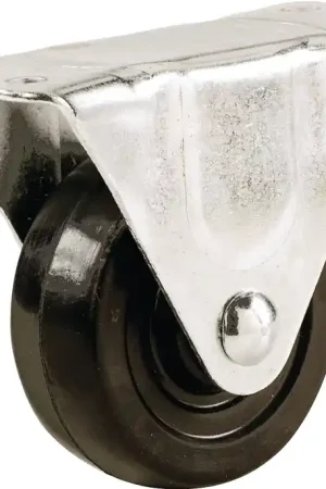 Top Rated Shepherd Hardware 9482 Rigid Caster, 2-1/2 in Dia Wheel, 1-1/8 in W Wheel, Rubber Wheel, 100 lb