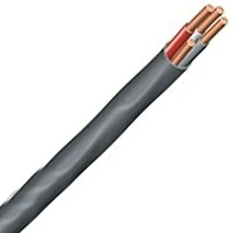 Southwire Romex 8/3NM-WGX125 Sheathed Cable, 8 AWG Wire, 3-Conductor, 125 ft L, Copper Conductor, PVC Insulation Top Rated
