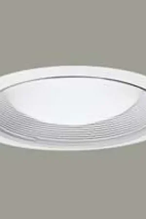 Big Sale Halo Coilex 456W Slope Ceiling Baffle Trim, Metal Body, White