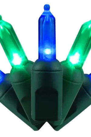 Direct From Factory Holiday Bright Lights LEDBX-T550-BGC6 Strobe Set, 50-Lamp, T5 LED Lamp, 26 ft L