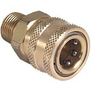 Mi-T-M AW-0017-0007 Adapter, 3/8 x 3/8 in Connection, Quick-Connect Socket x MNPT, Brass Mega Sale