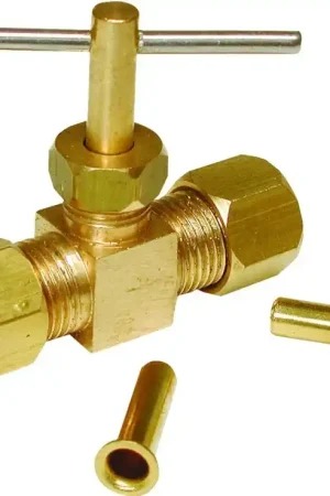 Same Day Shipping Dial 9406 Compression Needle Valve, Straight, Brass, For: Evaporative Cooler Purge Systems